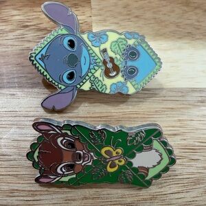 Disney Baby Stitch and Baby Bambi Pin Set